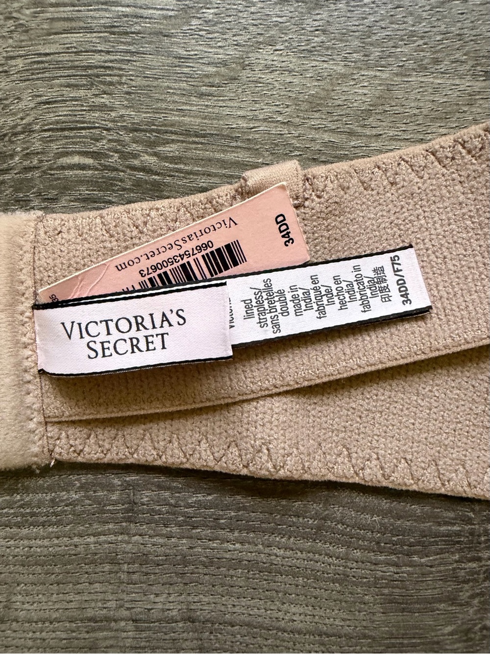Victoria’s Secret NWT beige strapless bra